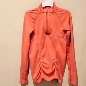 ❤ ATHLETA SIDE RUCHED 1/4 ZIP LIGHT PULLOVER, XS